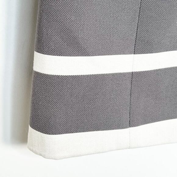 Halogen Cream & Grey Striped Jacket Coat - Picture 6 of 16